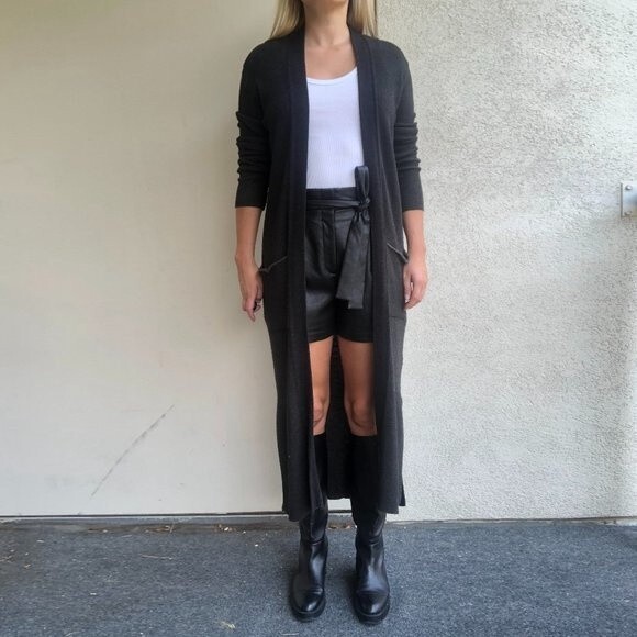 Zara Sweaters - Zara Maxi Cardigan - Dark Green - S + 2 OUTFIT OPTIONS